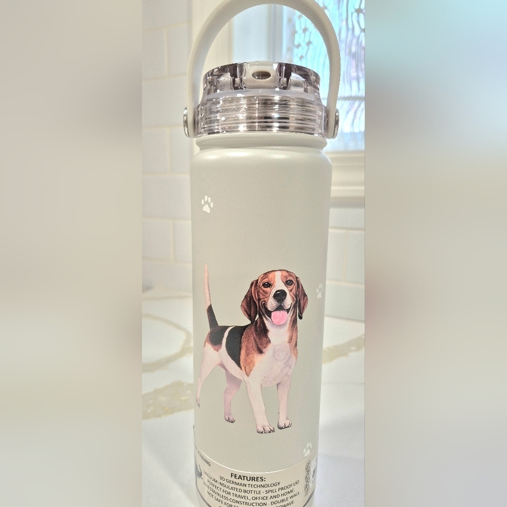 Beagle Serengeti Light Tan Water Bottle